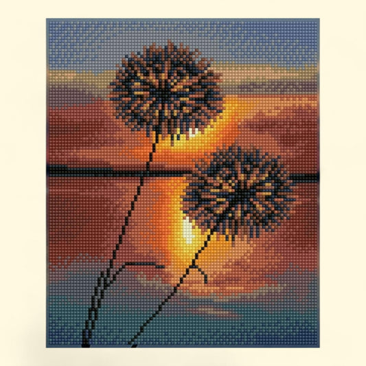 DIAMOND DOTZ Evening Lake Diamond Painting Kit, Special Edition 1 ct