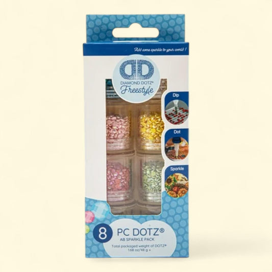 Diamond Dotz, Freestyle DOTZ Pack - AB Sparkle - 8 Cylinders