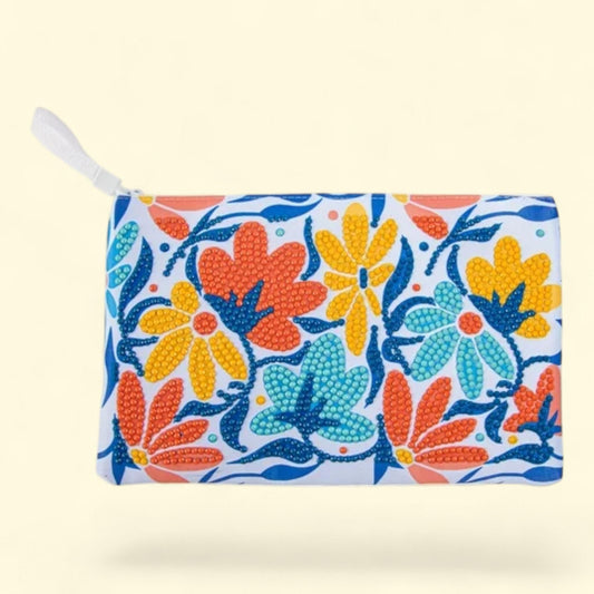 DIAMOND DOTZ Modern Floral Zipper Pouch, Diamond Painting Kit 1 ct