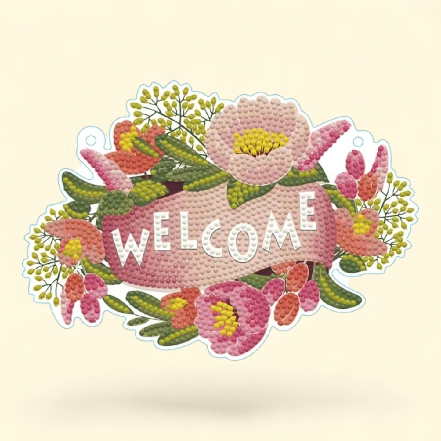 Diamond Dotz Welcome Wall Plaque, Diamond Painting Kit 1 ct
