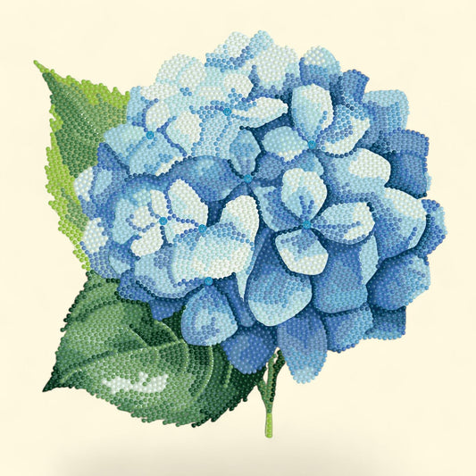 DIAMOND DOTZ Blue Hydrangea Diamond Painting Kit, Special Edition 1 ct