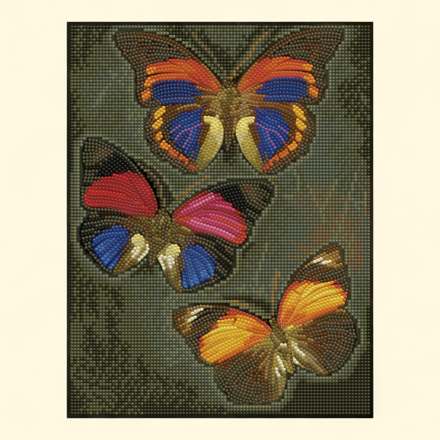 DIAMOND DOTZ Butterfly Trio Diamond Painting Kit, Special Edition 1 ct