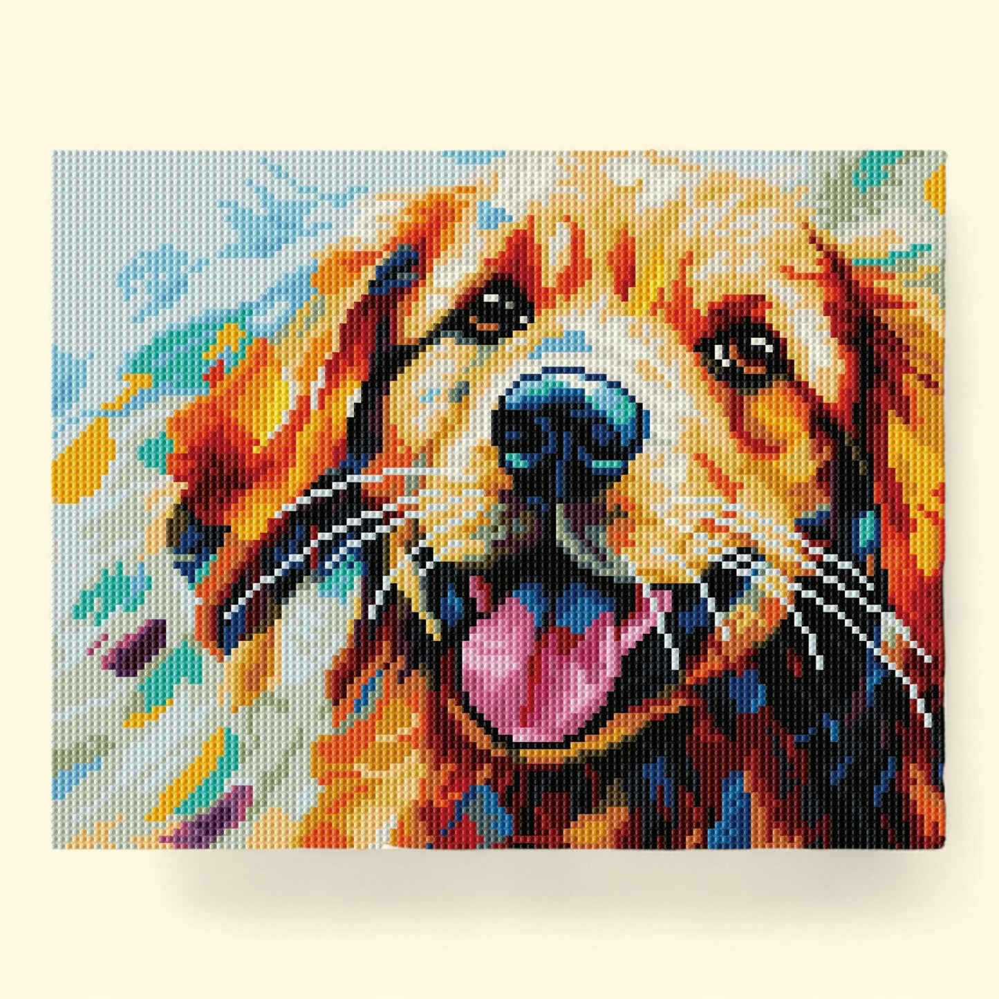 DIAMOND DOTZ Color Splash Dog Diamond Painting Kit, Special Edition 1 ct