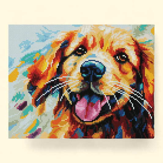 DIAMOND DOTZ Color Splash Dog Diamond Painting Kit, Special Edition 1 ct