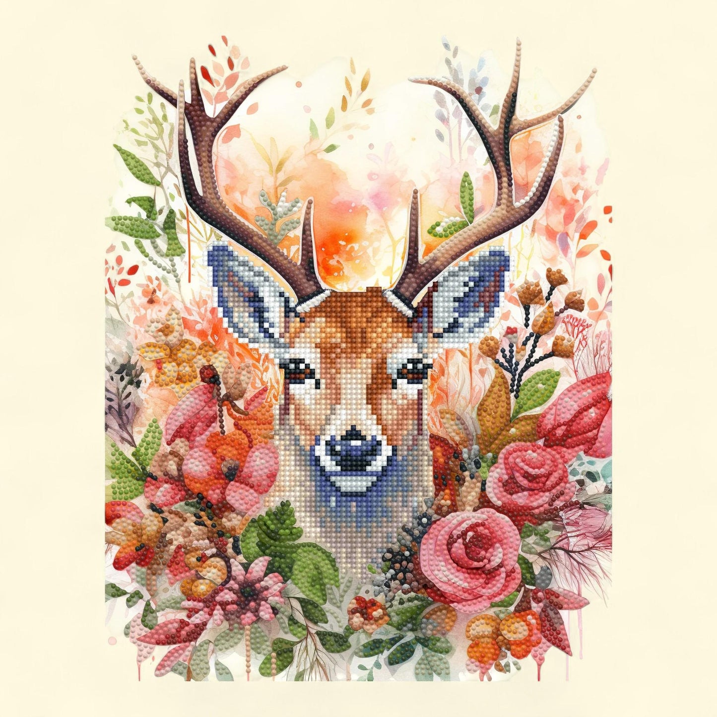 DIAMOND DOTZ, Floral Deer Special Edition Diamond Painting Kit, 1 ct