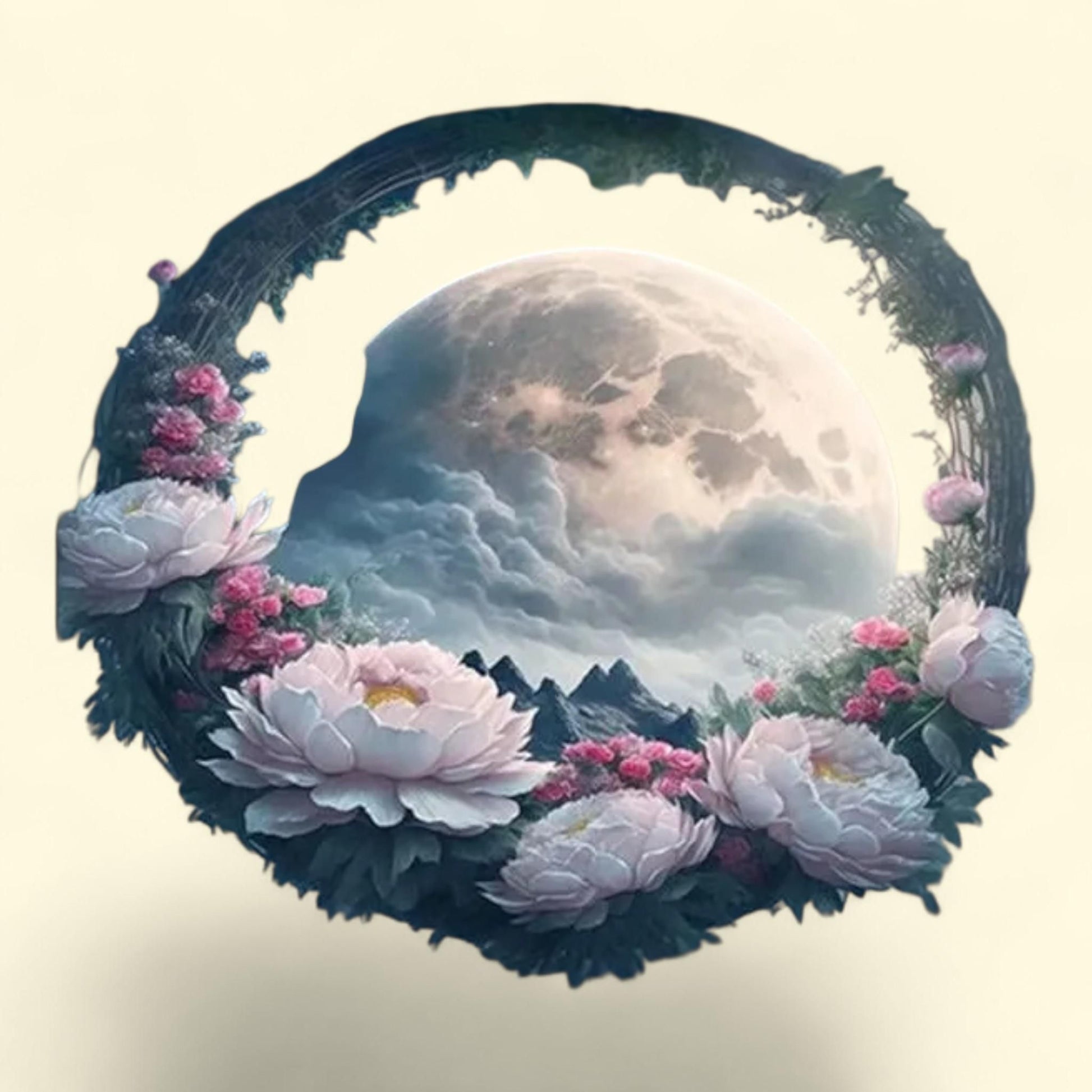 Dreamy Floral Moon Diamond Art Kits, 12 x 16 Inch — authentic US product shipped worldwide by Treatspree