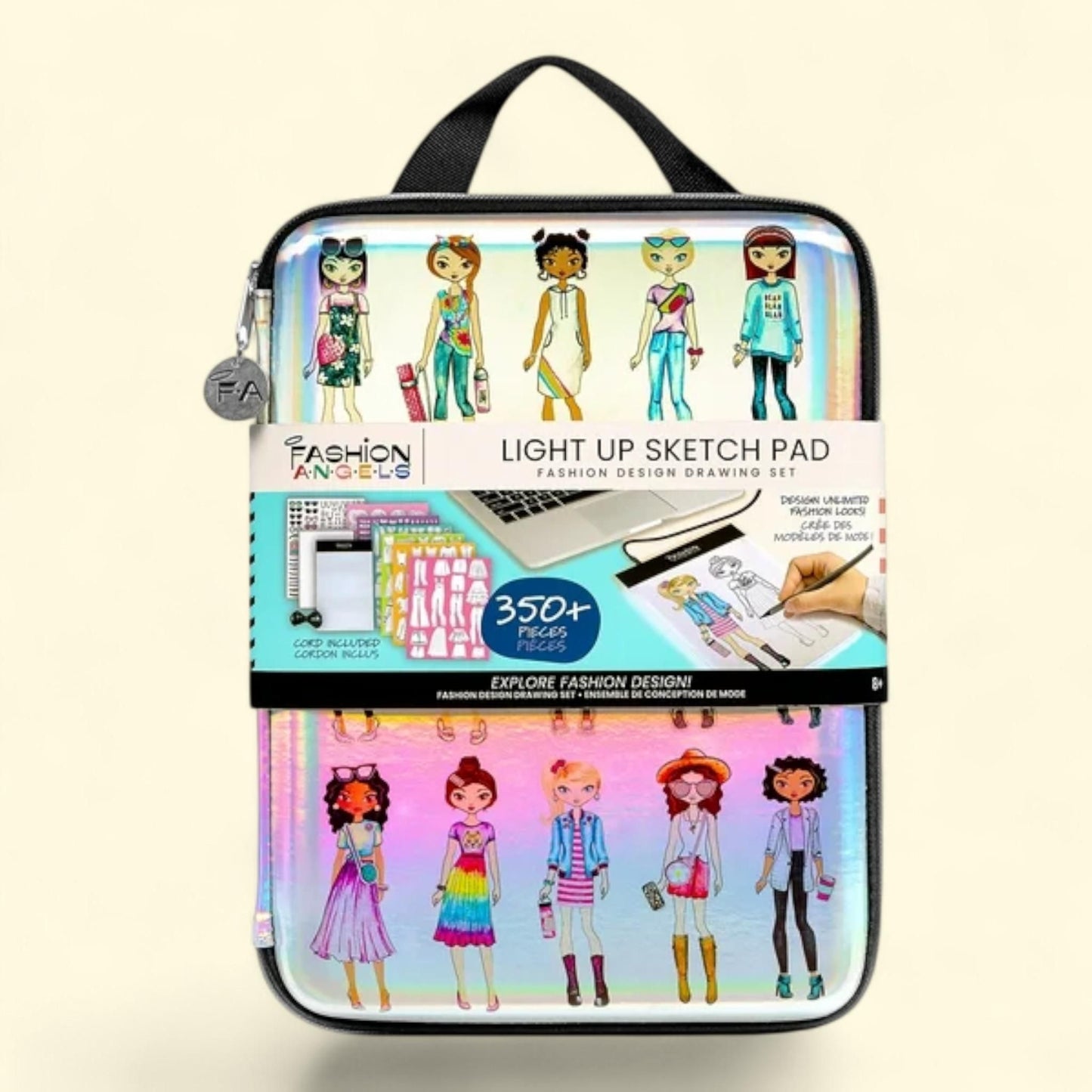 Fashion Angels Fashion Designer Light up Sketch Pad Drawing Set, 1 ct