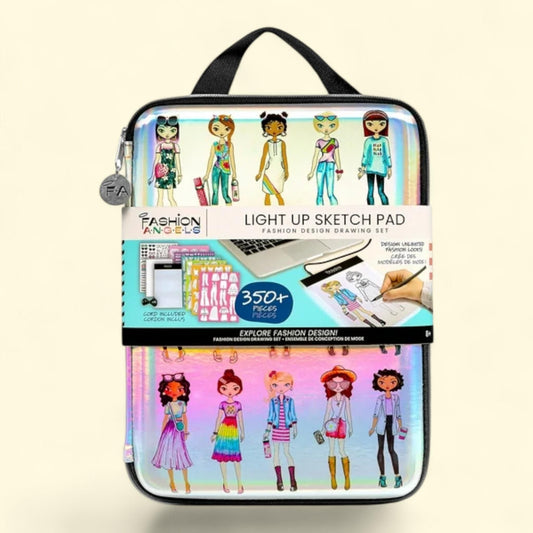 Fashion Angels Fashion Designer Light up Sketch Pad Drawing Set, 1 ct