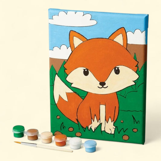 Hello Hobby Paint Your Own Fox Canvas, 1 ct
