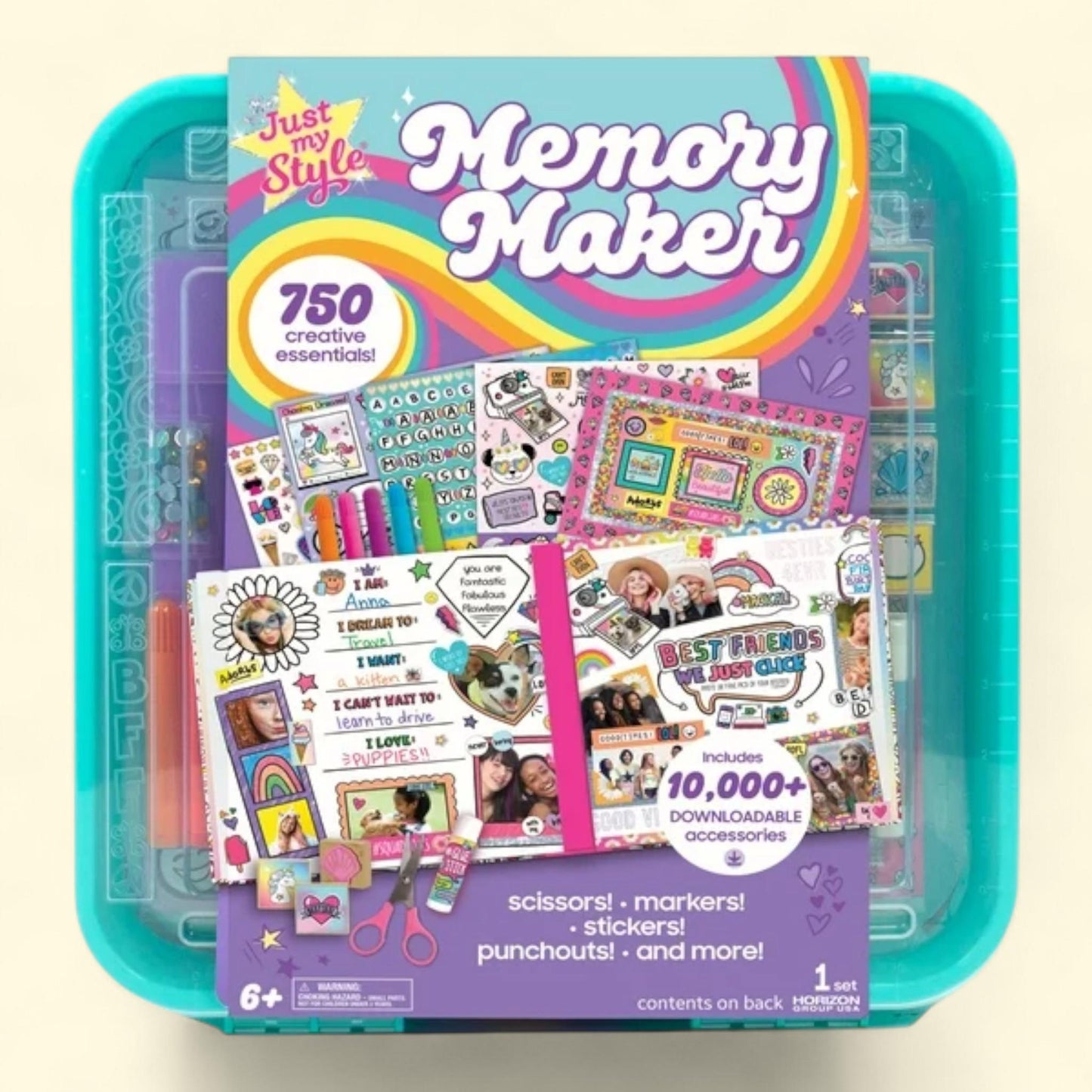 Just My Style Scrapbook and Cards Stationery Set, Kids, Ages 6+, 1ct