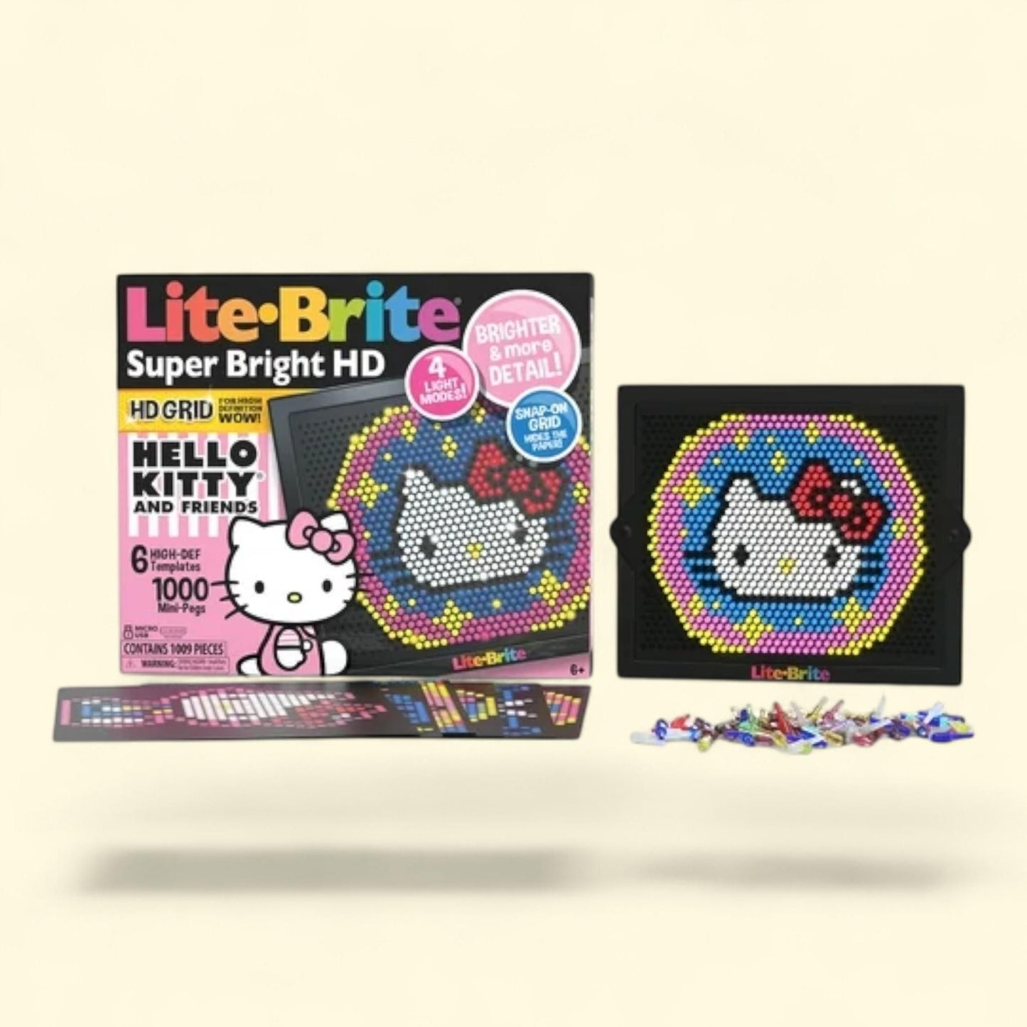 Lite-Brite Super Bright HD, Hello Kitty Edition, 1ct
