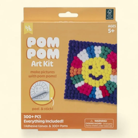 Little Yellow Bicycle Pom Pom Sunshine Art Kit, 1ct