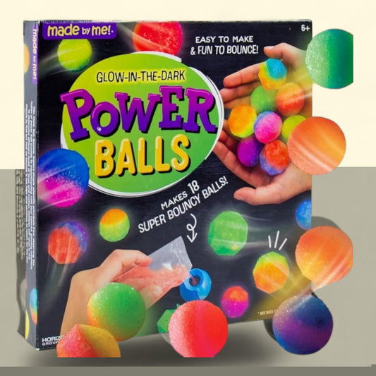 Made By Me Glow-in-the-Dark Power Balls Craft Kit, Child, Ages 6+, 1 ct
