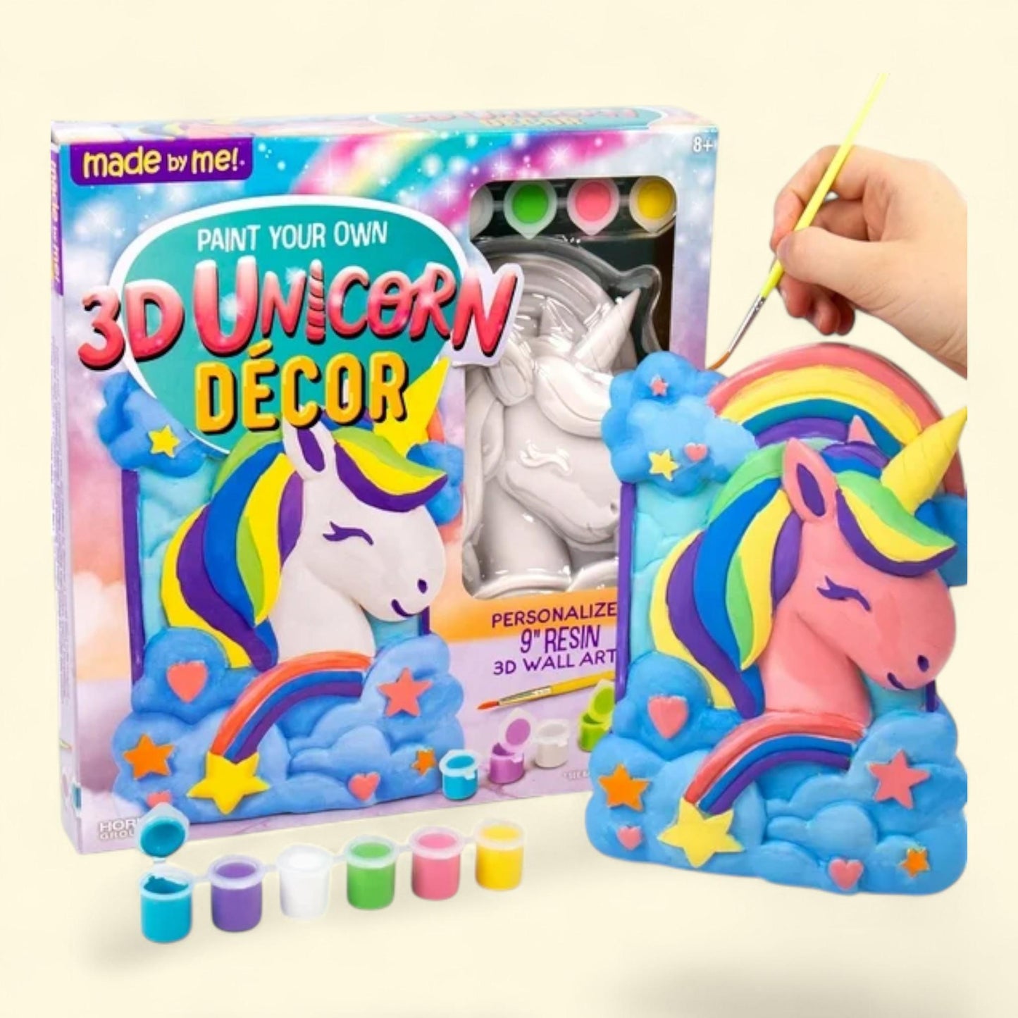 Made by Me Paint Your Own 3D Unicorn Decor, 8+, 1 ct