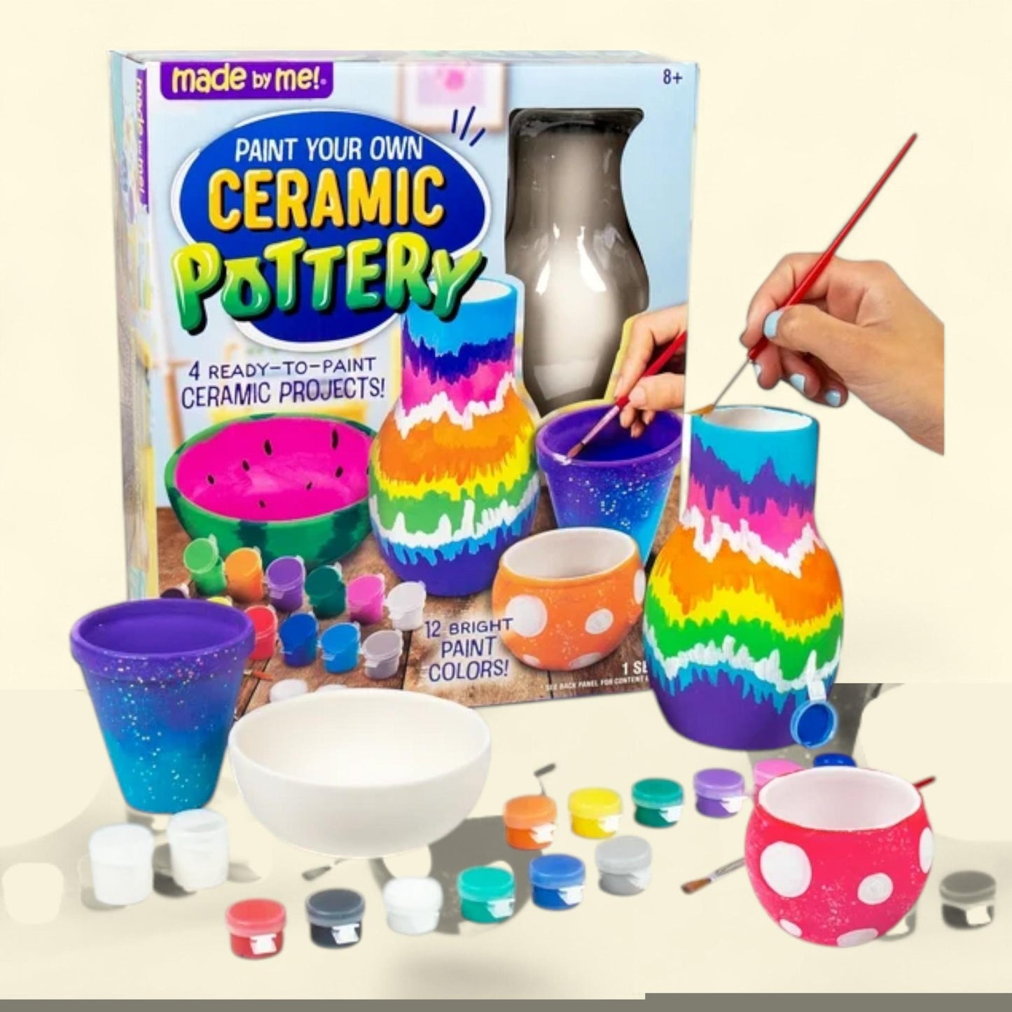 Made By Me Ceramic Pottery Art Kit, Ages 8+, 1 ct