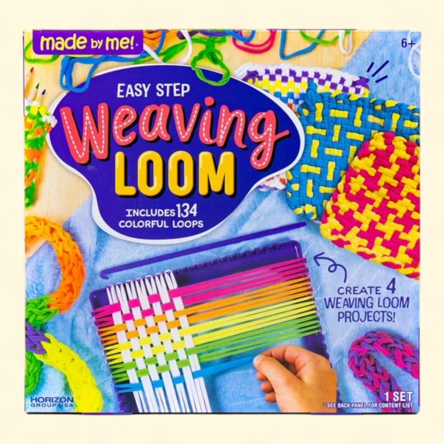 Made by Me! Easy Step Multi-color Weaving Loom, Child, Ages 5+, 1 ct