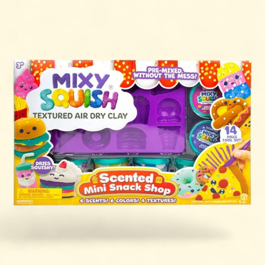 Mixy Squish Scented Mini Snack Shop, Air Dry Clay, 3oz