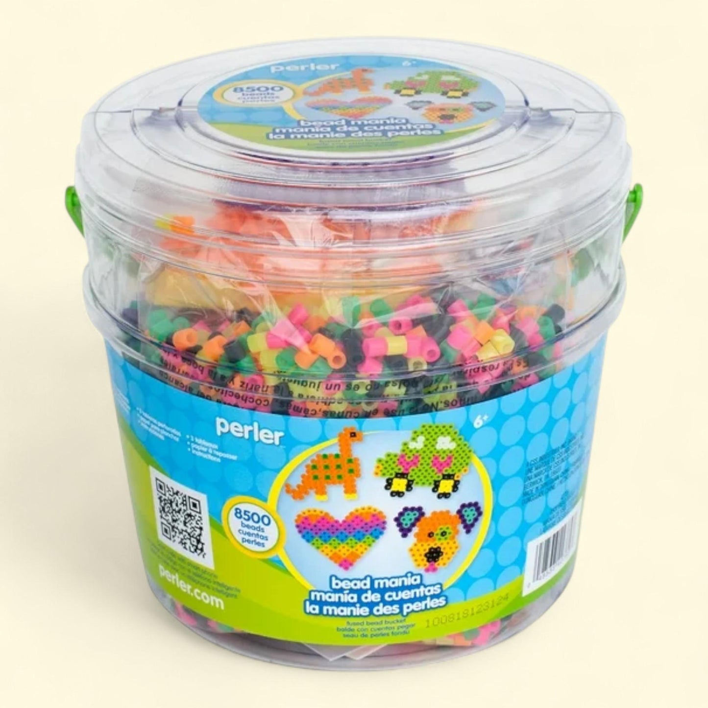 Perler Bead Mania Fused Bead Activity Bucket, 8505 Pieces, Children Ages 6 and up, 1ct