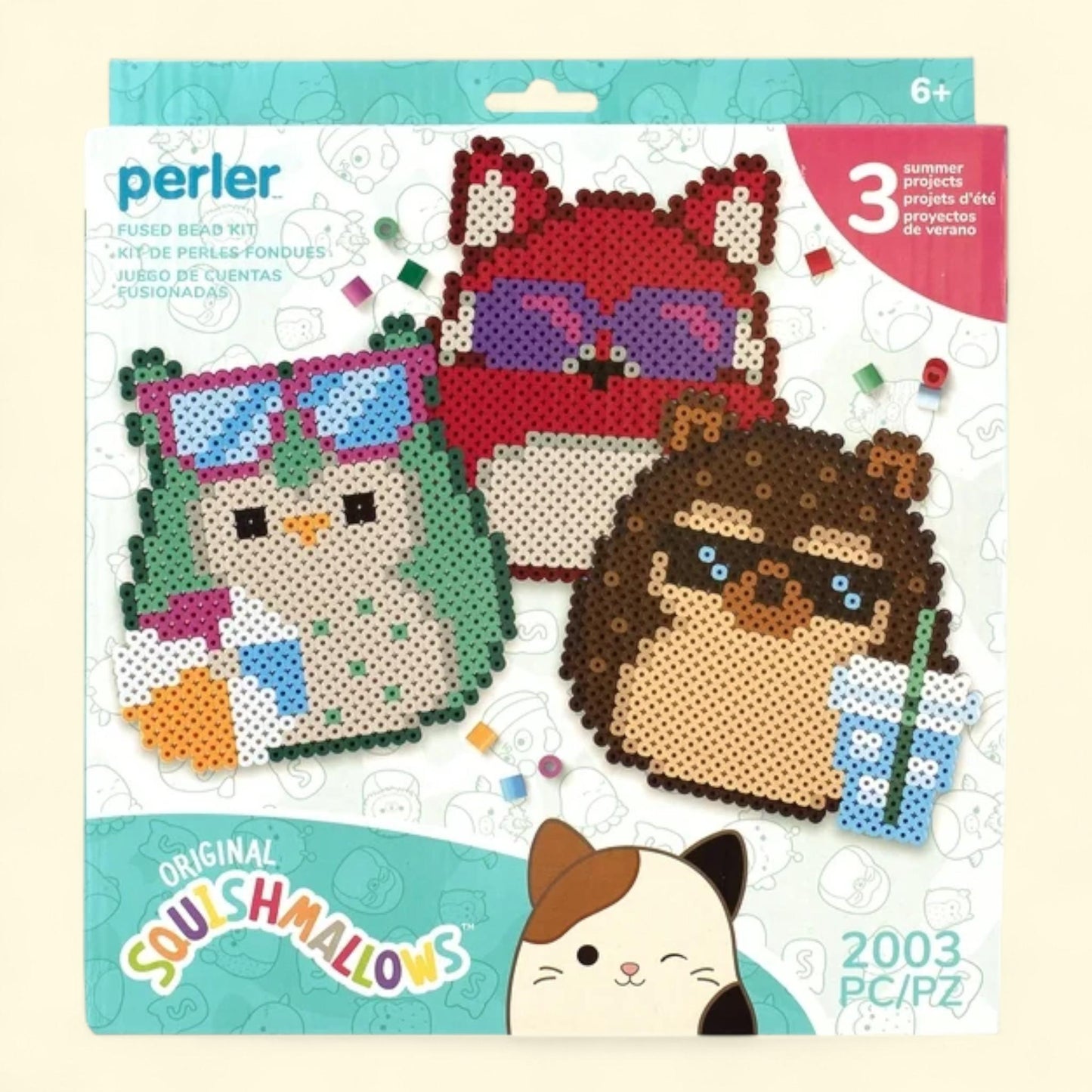 Perler Squishmallows Fused Bead Activity Kit, 2003 Pieces