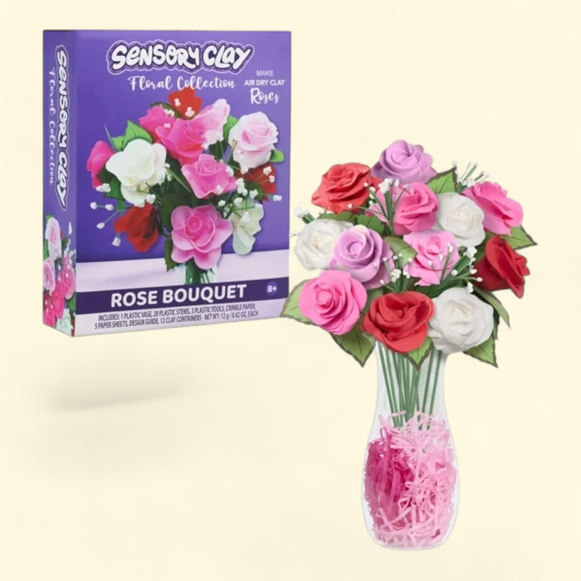 Sensory Clay Floral Collection Rose Bouquet, 43-piece, Kids Toys fo... — authentic US product shipped worldwide by Treatspree