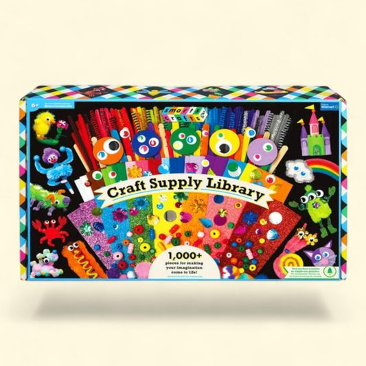 Smarts & Crafts Craft Supply Library, 1000+ Pieces, Ages 6+
