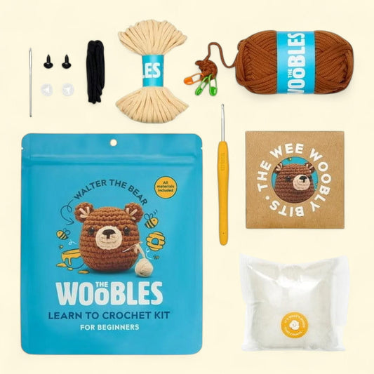 The Woobles Beginner Crochet Amigurumi Kits, Bear, 1 ct