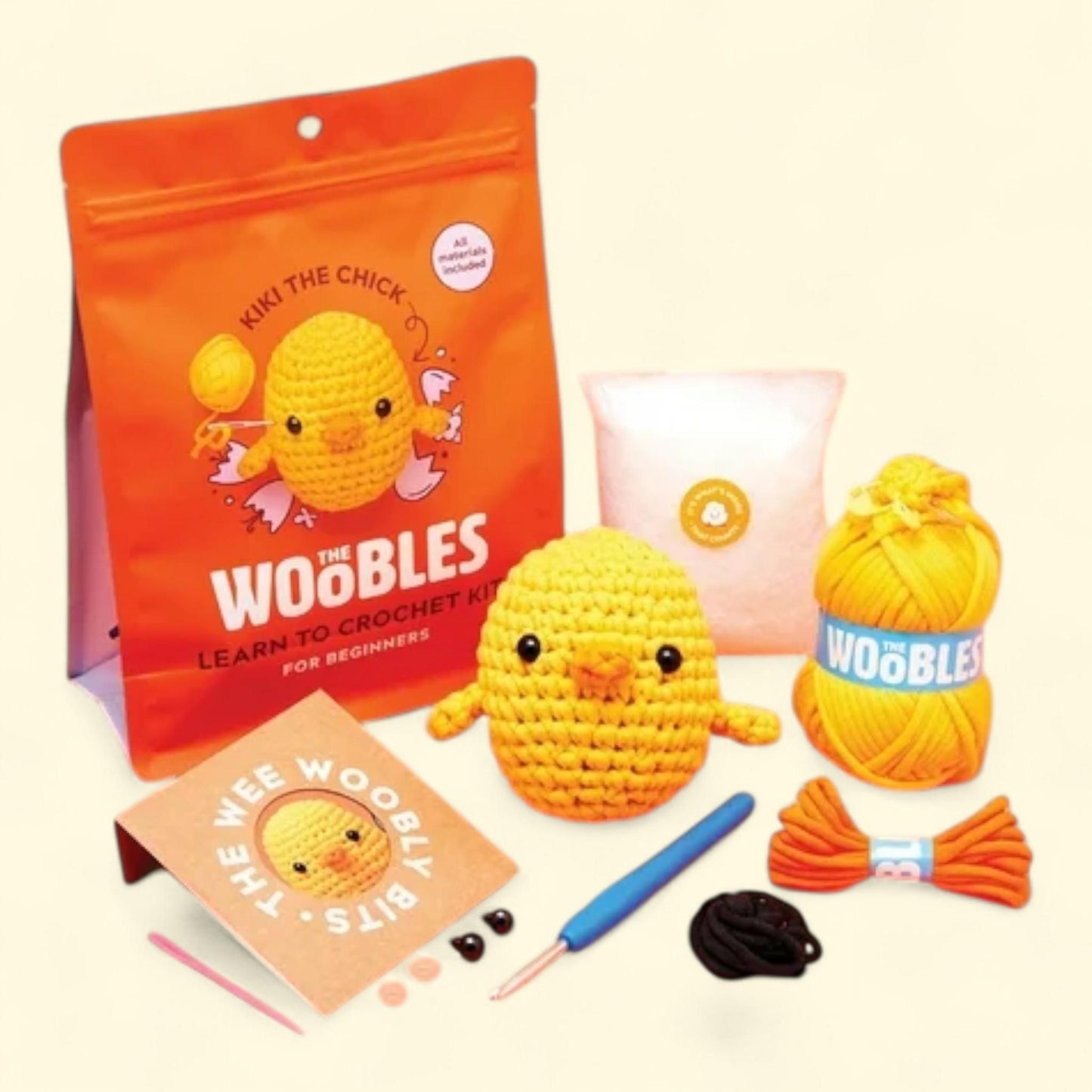 Woobles Beginner Crochet Amigurumi Kits, Chick, 1 ct — authentic US product shipped worldwide by Treatspree