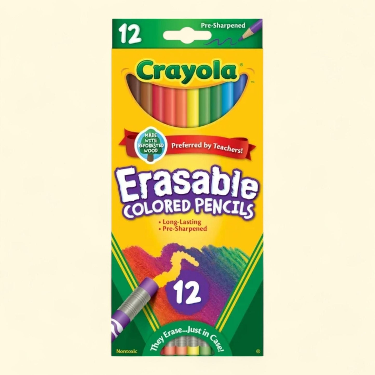 Crayola Erasable Colored Pencils, 12 Ct