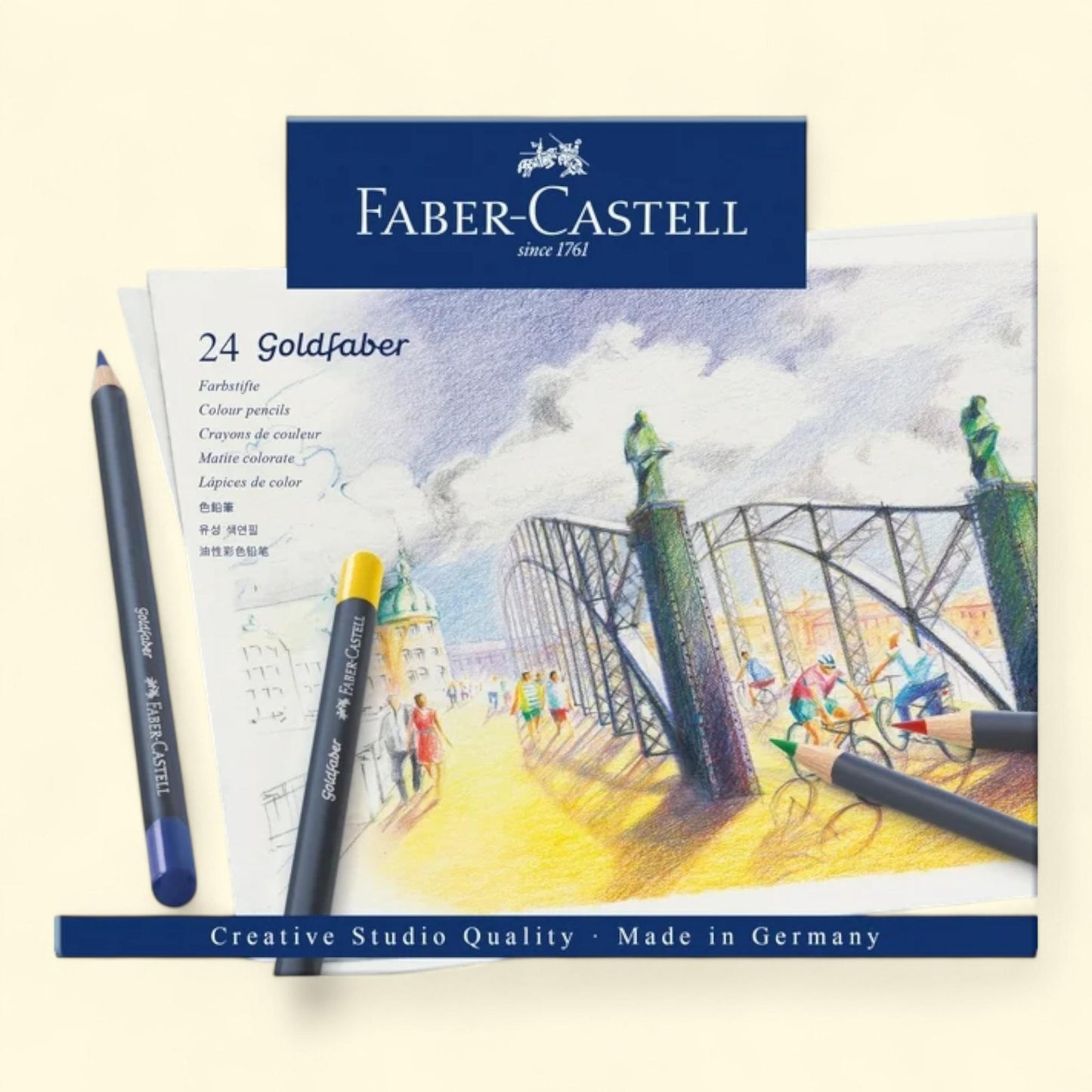 Faber-Castell Goldfaber Color Pencils, 24 Pack — authentic US product shipped worldwide by Treatspree