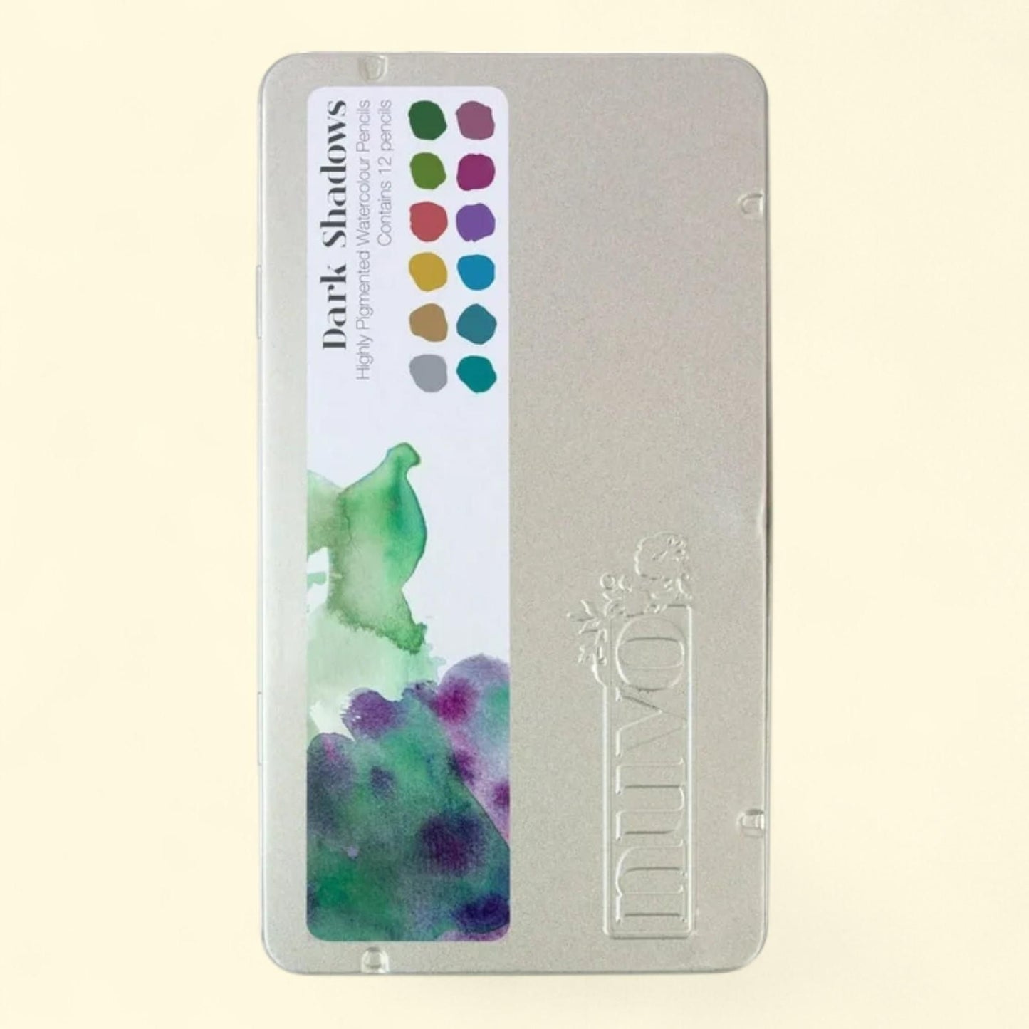 Nuvo Watercolor Pencils, 12/Pkg, Dark Shadows