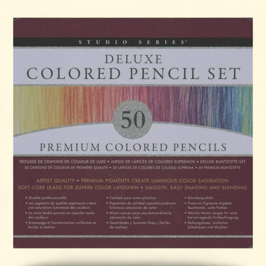 Peter Pauper Press Studio Series Colored Pencils, 50 Count