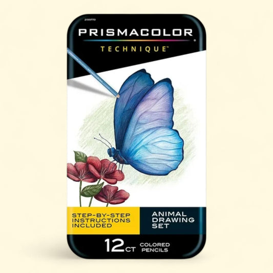 Prismacolor Technique Animal Drawing, 12 Pieces