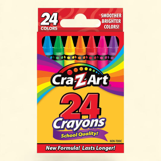 Cra-Z-Art Crayons, 24 Assorted Colors