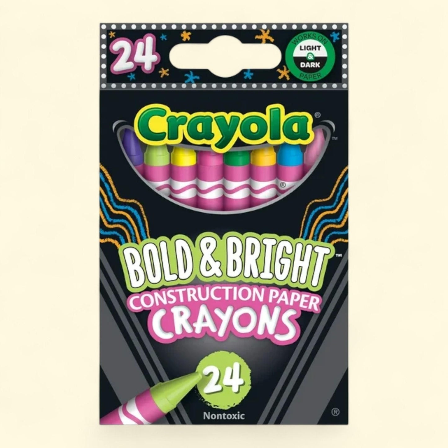 Crayola Construction Paper Crayons, 24 Ct