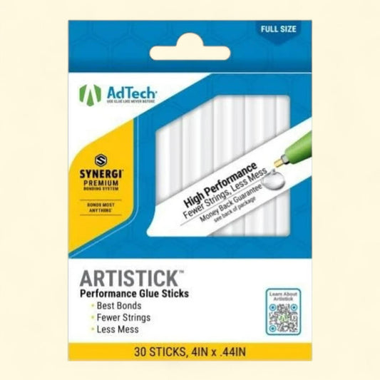 AdTech Hot Glue Sticks, 30 Sticks, Full-Size