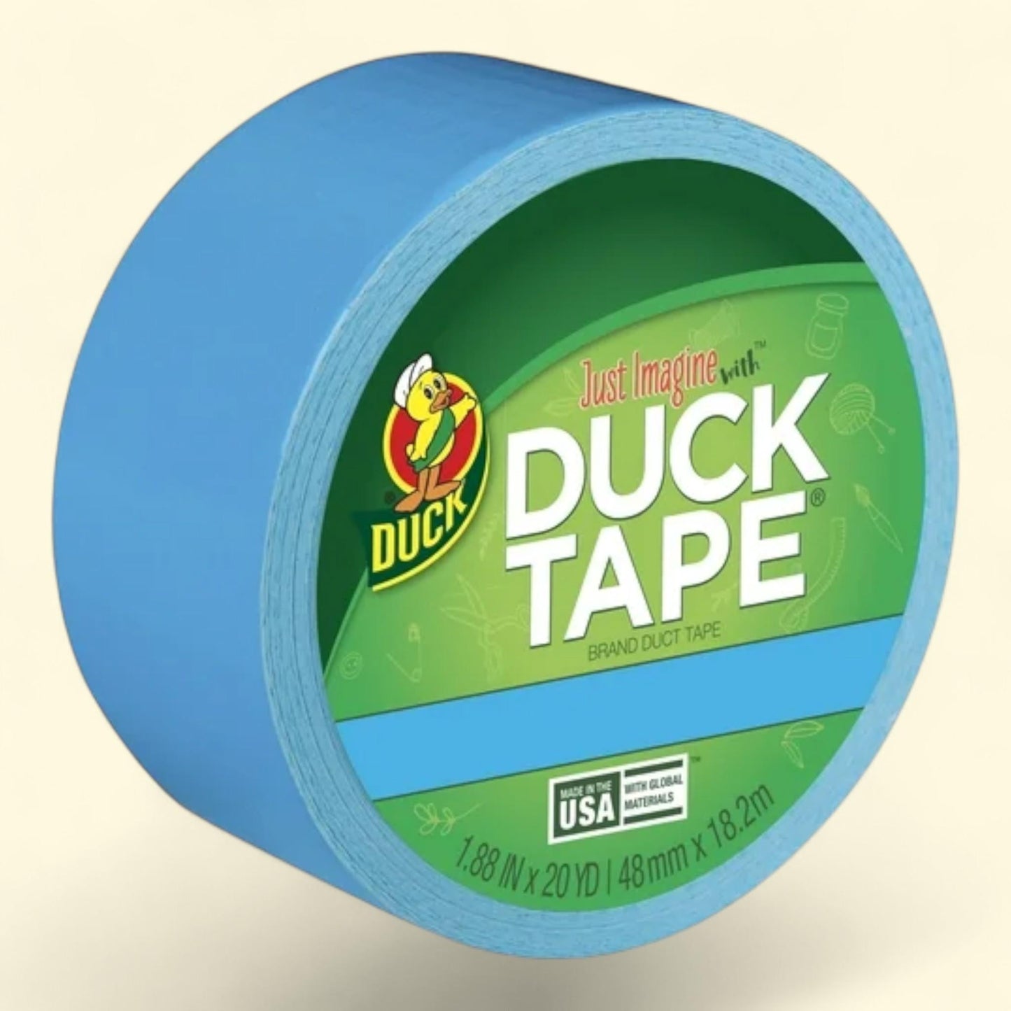 Duck Brand Duct Tape, 1.88 in. x 20 yd., Electric Blue
