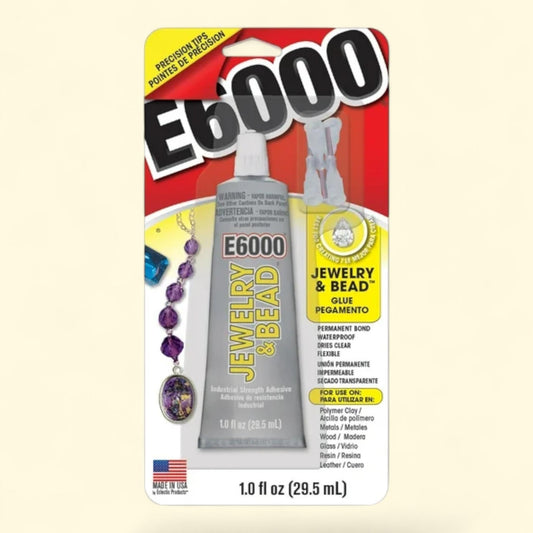 Eclectic E6000 Adhesive Glue, Clear, 1 oz