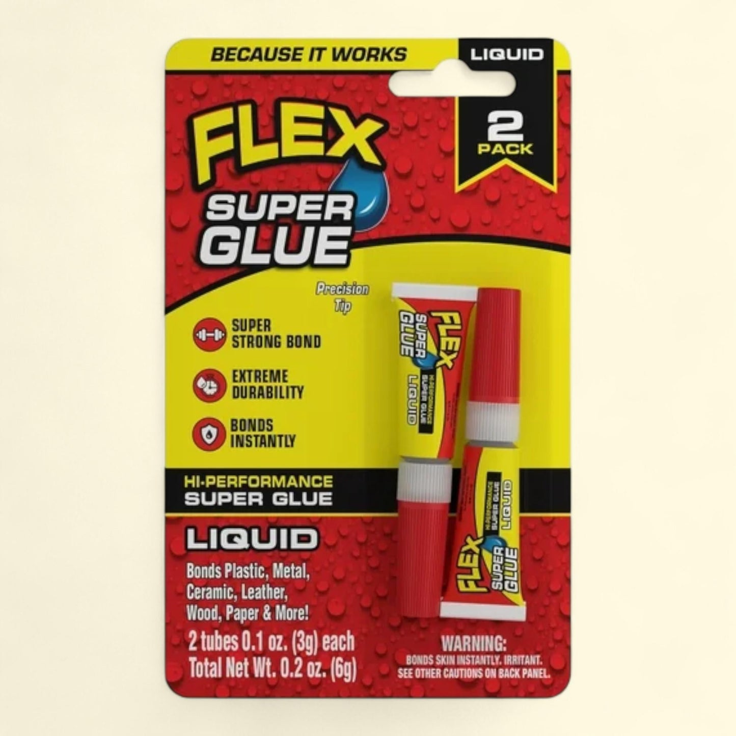 Flex Seal Super Glue, Clear, 0.2 oz