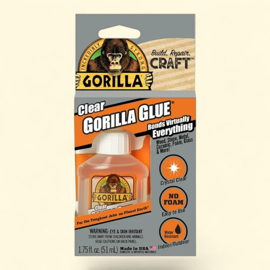 Gorilla Clear Glue, 1.75 oz Bottle