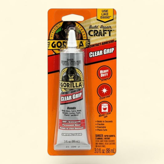 Gorilla Clear Grip Contact Adhesive, 3 oz