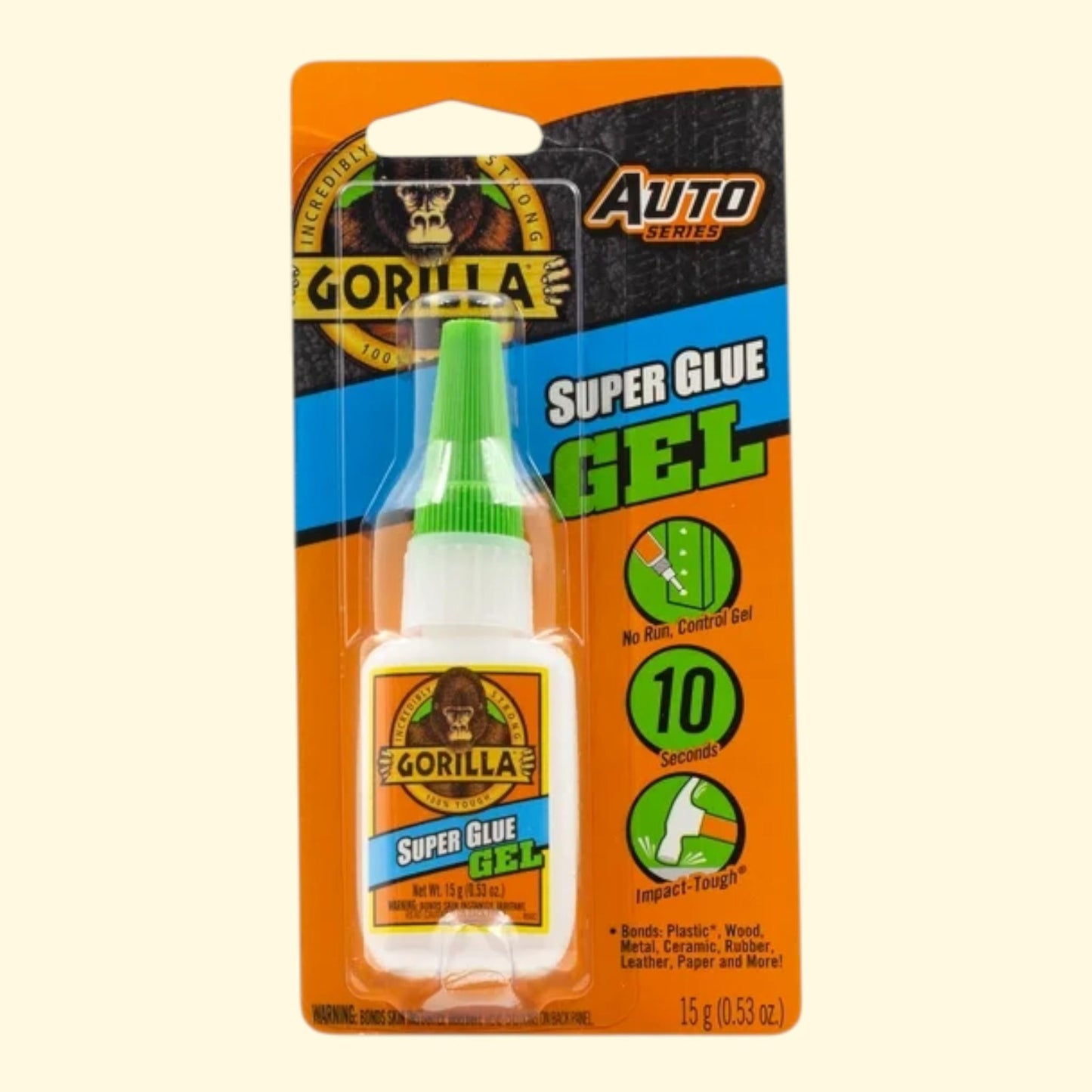 Gorilla Glue Super Glue Gel, 15 g — authentic US product shipped worldwide by Treatspree