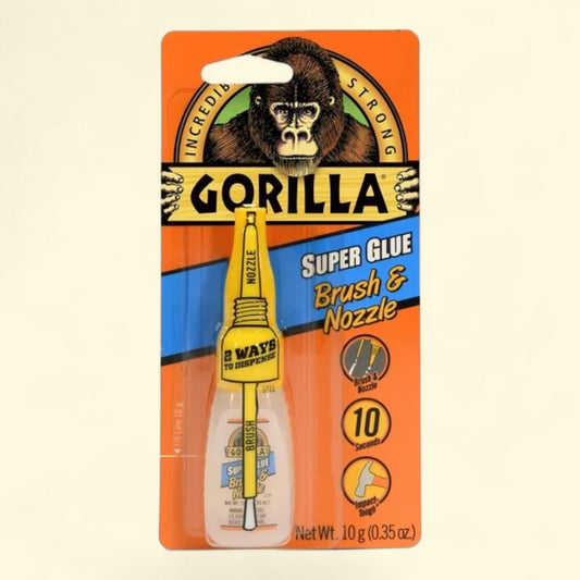 Gorilla Super Glue Brush & Nozzle, 10 g