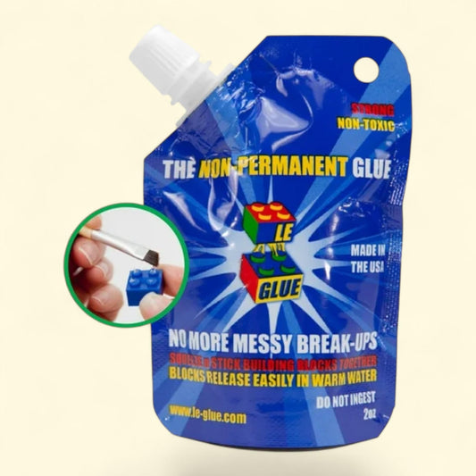 Le Glue Temporary Glue Adhesive, Plastic Building Blocks, 1 ct