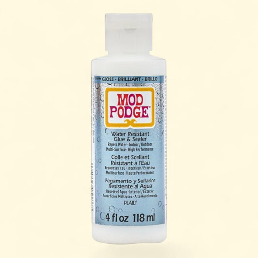 Mod Podge Water Resistant Glue and Sealer, 4 fl oz