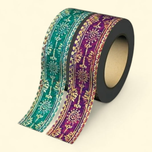 Paperblanks Washi Tape, Oceania/Viola - Pack of Rolls