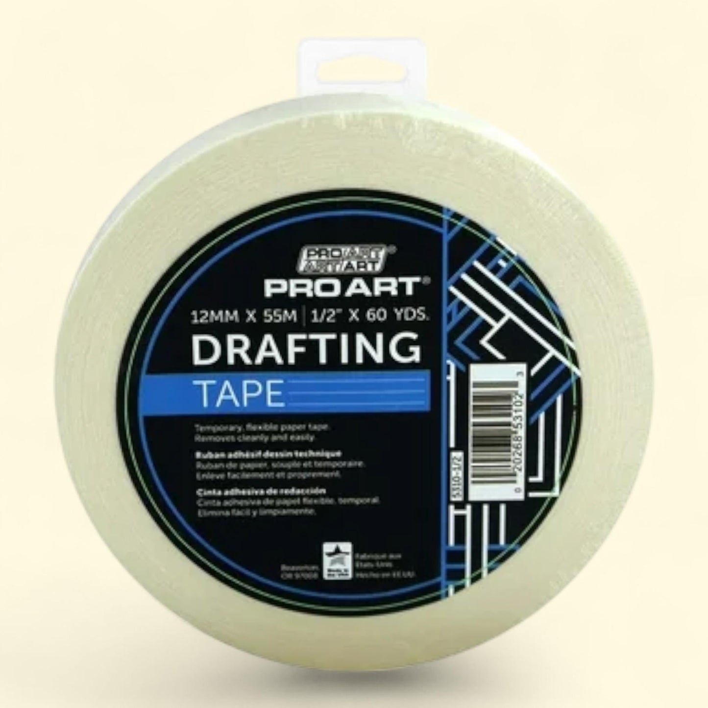 Pro Art Drafting Tape 1/2" x 60 yd — authentic US product shipped worldwide by Treatspree