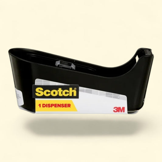 Scotch Desktop Tape Dispenser, Black, 1 Dispenser