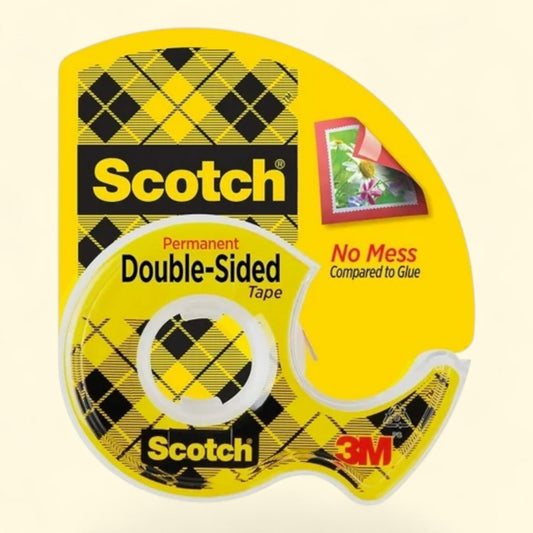 Scotch Double Sided Permanent Tape, 0.5 in. x 400 in.