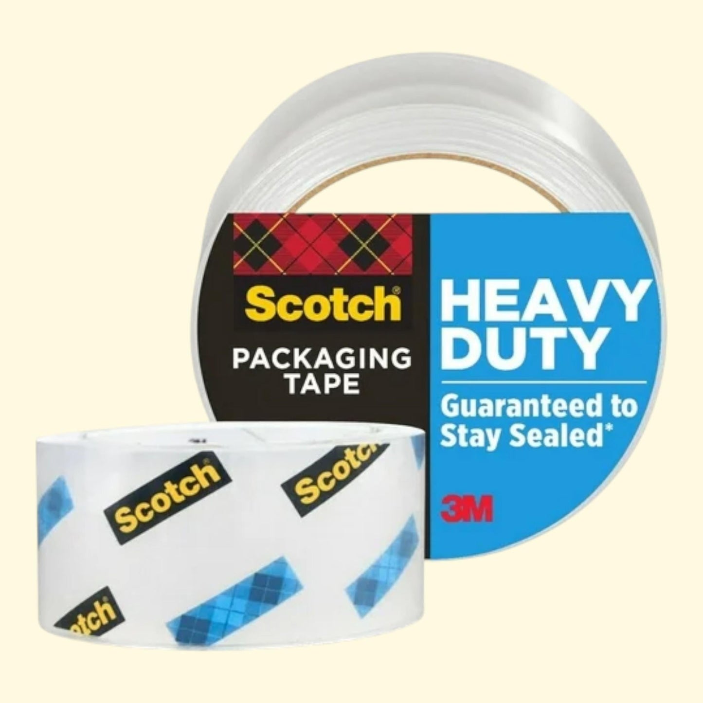 Scotch Heavy Duty Packaging Tape, 1.88" x 54.6 yd, Clear