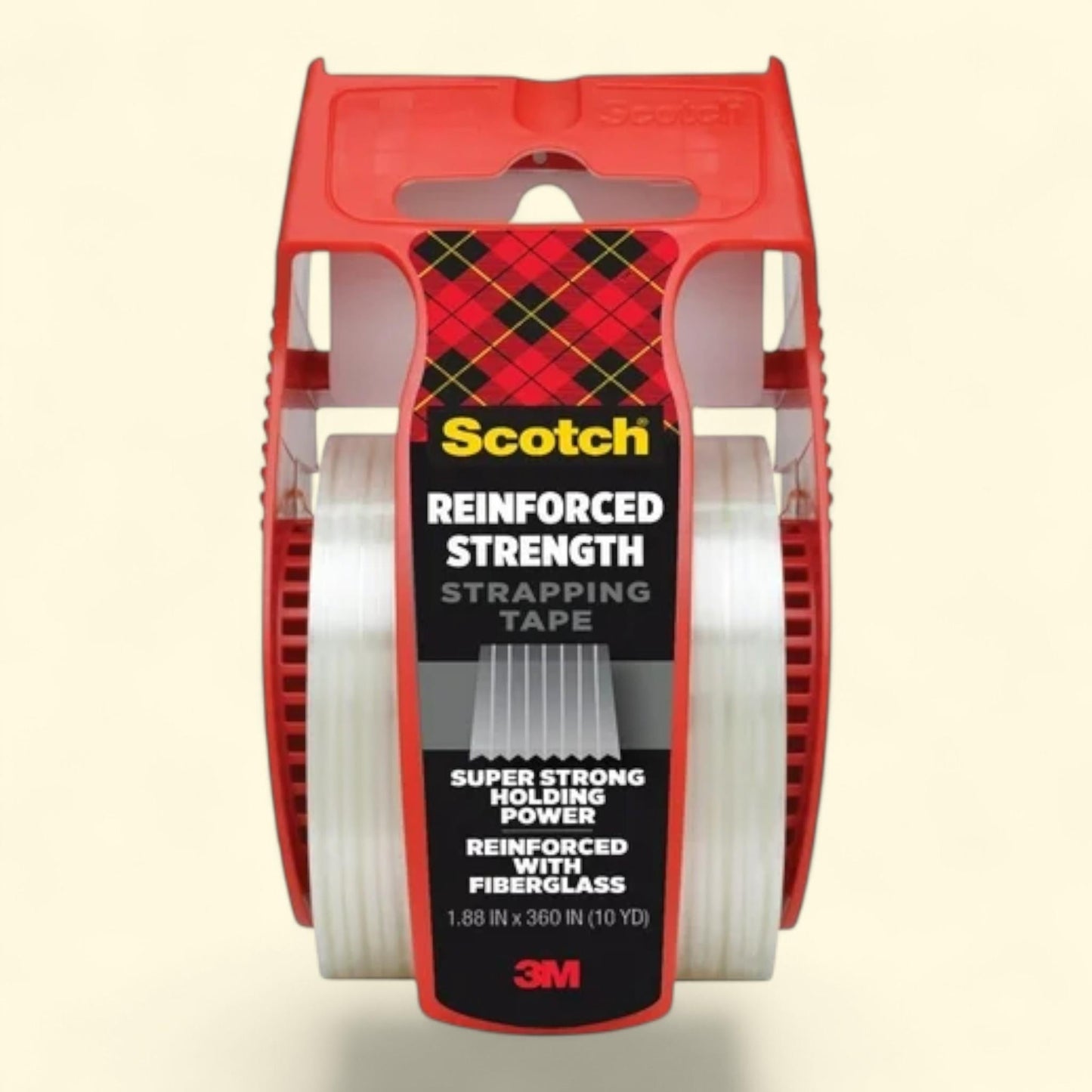 Scotch Shipping Strapping Tape, Clear, 1.88 in. x 360 in.